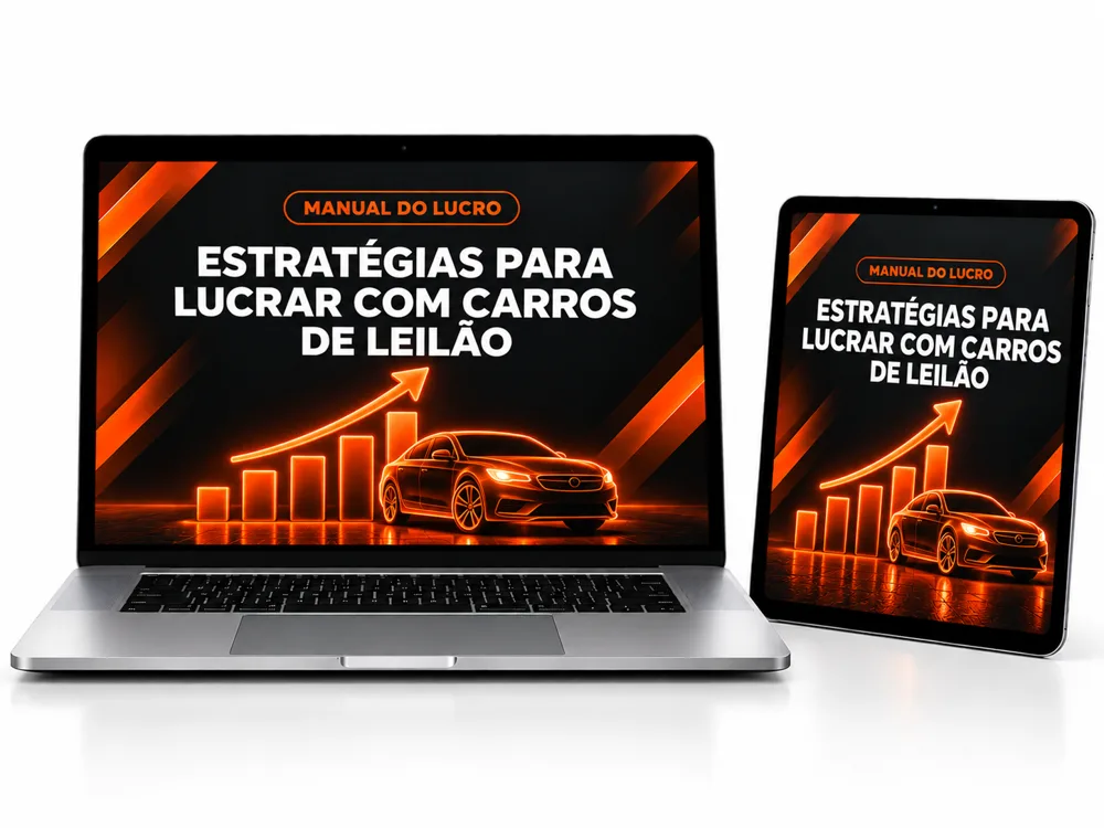 Mockup: Estratégias para Lucrar com Carros de Leilão